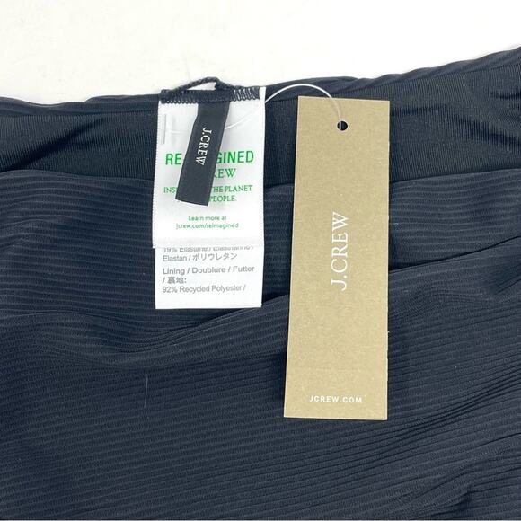 NEW J. Crew Ribbed High-Rise Cheeky Bikini Bottom, Black Women's Small BE808 $59 - Picture 6 of 9